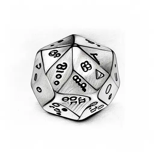 Dice tattoo design idea