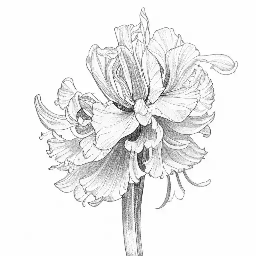 1. June Rose, August Gladiolus, September Aster 4. November Chrysanthemum, December Narcissus tattoo design idea
