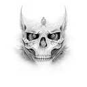 333 angel number half shaded  tattoo design idea