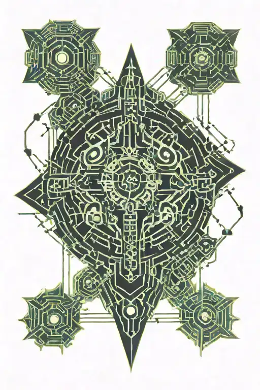 Inscribed tattoo design idea