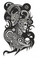 Necromancer tattoo design idea