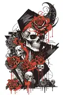 Necromancer tattoo design idea