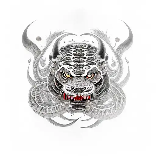 tai lung tattoo design idea