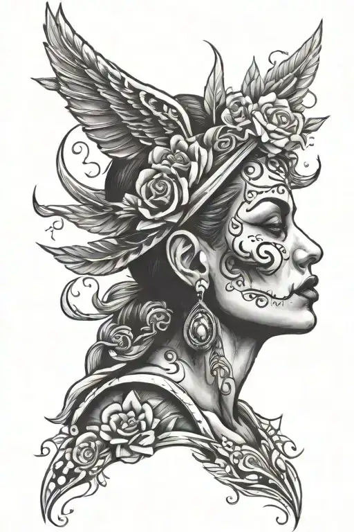 Depression depicted as a dark tattoo design idea