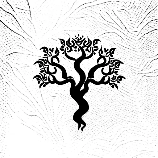 Tree of life tattoo Stock Vector Images - Alamy