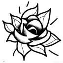 eternal knot with lotus and canna=bis leafs tattoo design idea