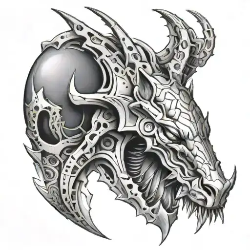 Apex Predator inspired elements tattoo design idea