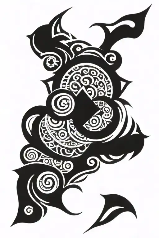 Polynesian tribal patterns tattoo design idea