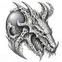 Apex Predator inspired elements tattoo design idea