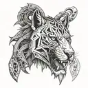 Apex Predator inspired elements tattoo design idea