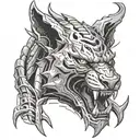 Apex Predator inspired elements tattoo design idea