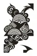 Polynesian tribal patterns tattoo design idea