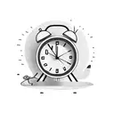 alarm clock set to 3am tattoo design idea