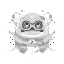 alarm clock set to 3am tattoo design idea