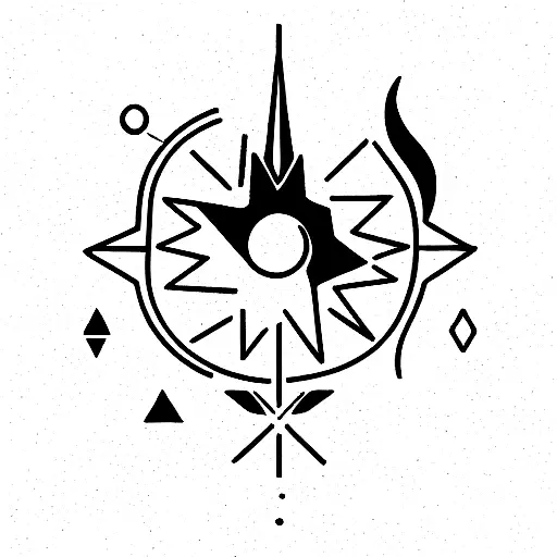 aquarius and taurus zodiac signs tattoo design idea