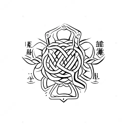 symbol friendship tattoo design idea