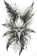 ink blot test formed tattoo design idea