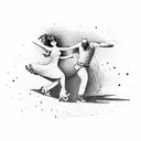 rock dancing couple  tattoo design idea