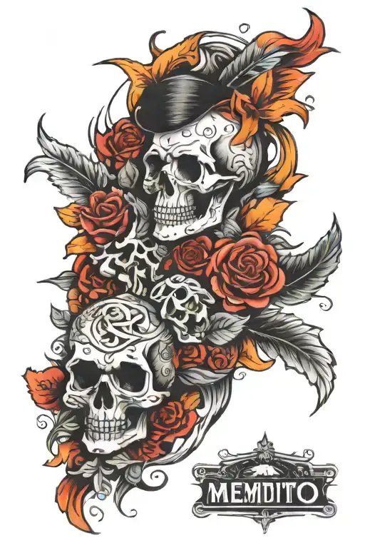 moment die memento live tattoo design idea