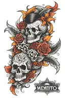 moment die memento live tattoo design idea