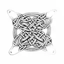 celtic knot butterfly tattoo design idea