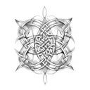 celtic knot butterfly tattoo design idea