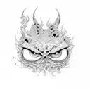 Pure Evil quote  tattoo design idea