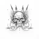 Pure Evil quote  tattoo design idea