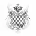Croatian checkerboard shield, Luxembourgish lion, 4 leaf clover, Deathly hallows (harry potter), Lady of justice tattoo design idea