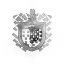 Croatian checkerboard shield, Luxembourgish lion, 4 leaf clover, Deathly hallows (harry potter), Lady of justice tattoo design idea