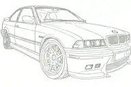 bmw e36 tattoo design idea