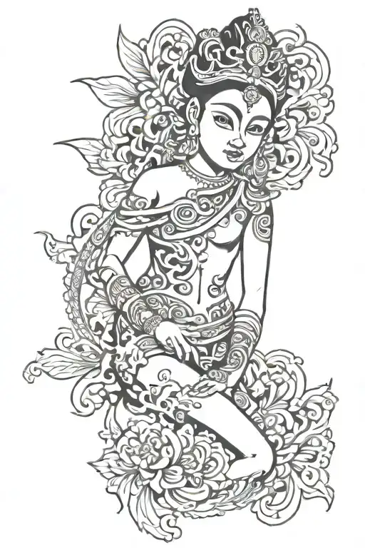 balinese tattoo tattoo design idea