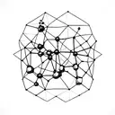 dopamine molecular structure tattoo design idea