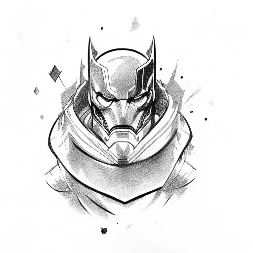 composition of six Heroes  Disney and Marvel tattoo design idea