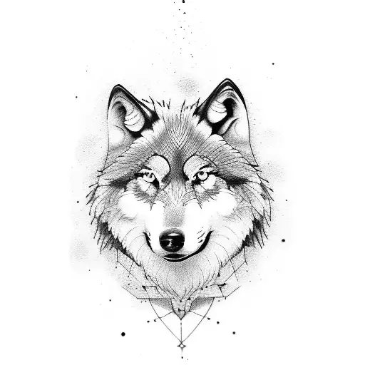 wolf and sheepdog tattoo design idea