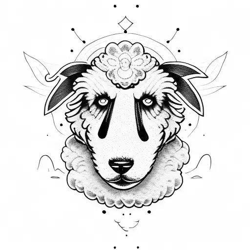  sheepdog tattoo design idea