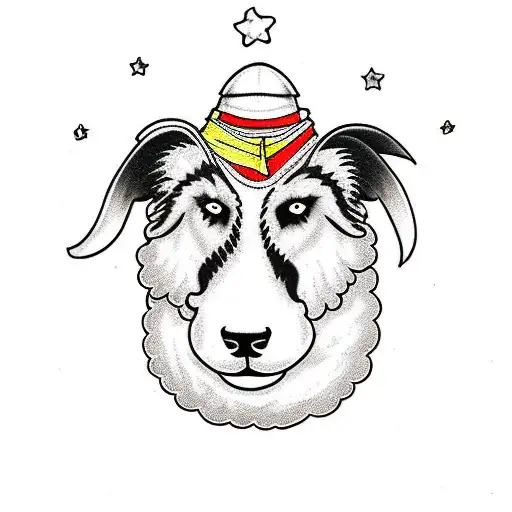  sheepdog tattoo design idea