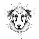  sheepdog tattoo design idea