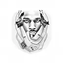 asap rocky tattoo design idea