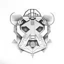 MF doom kanye west bear tattoo design idea