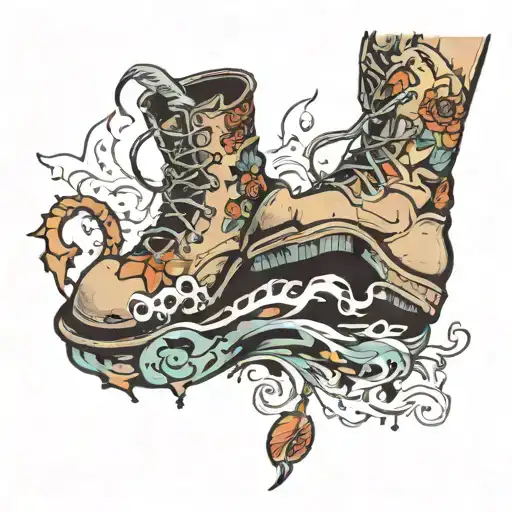 dirty foot tattoo design idea