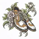 dirty foot tattoo design idea