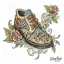 dirty foot tattoo design idea