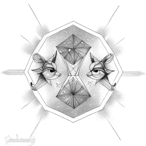 Gemini tattoo design idea