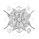 Gemini tattoo design idea