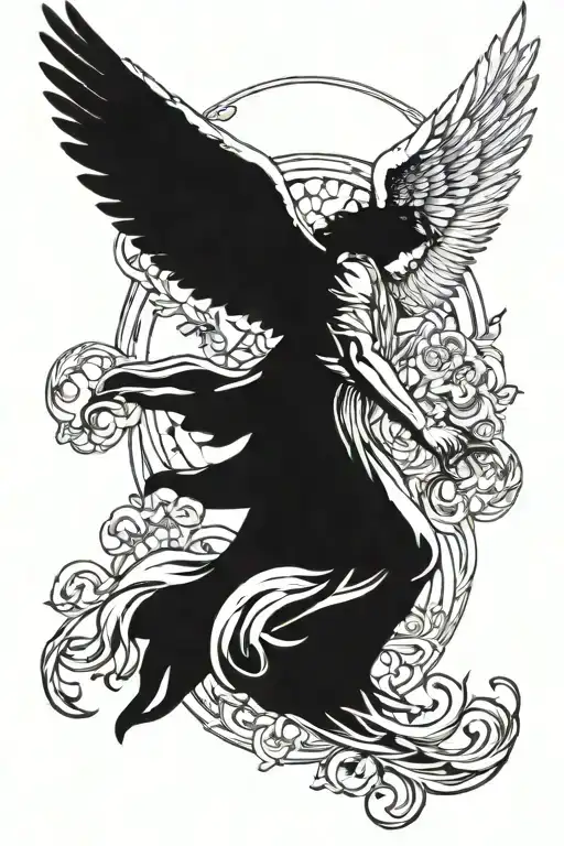 Archangel gabriel sholder tatto tattoo design idea