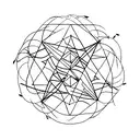 A minimalist tattoo of three interconnected triangles, symbolizing the strength, love, and unity within your family. tattoo design idea