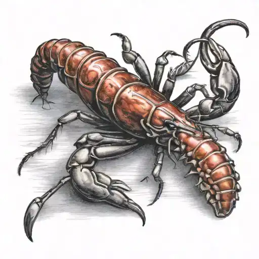crawfish tattoo design idea