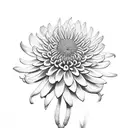 Chrysanthemum tattoo design idea