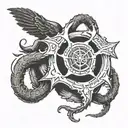 resident evil biohazard tattoo design idea